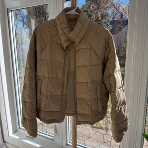 Halfdays Women’s Nellie Packable Puffer Jacket | Size Small | Chai